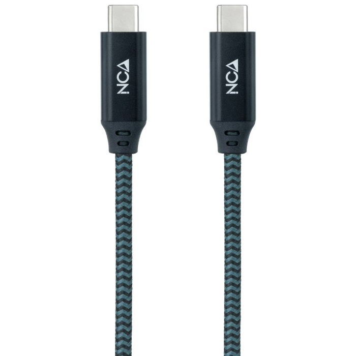 Nanocable Cable USB-C a USB-C 3.2 Gen2x2 de 1,5 m, 20Gbps, 100W, Gris/Negro Nanocable Cable USB-C a USB-C 3.2 Gen2x2 de 1,5 m, 20Gbps, 100W, Gris/Negro
